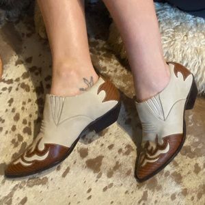 Brand New Handmade In Brazil Leather Low Cut Western Detailed Boots